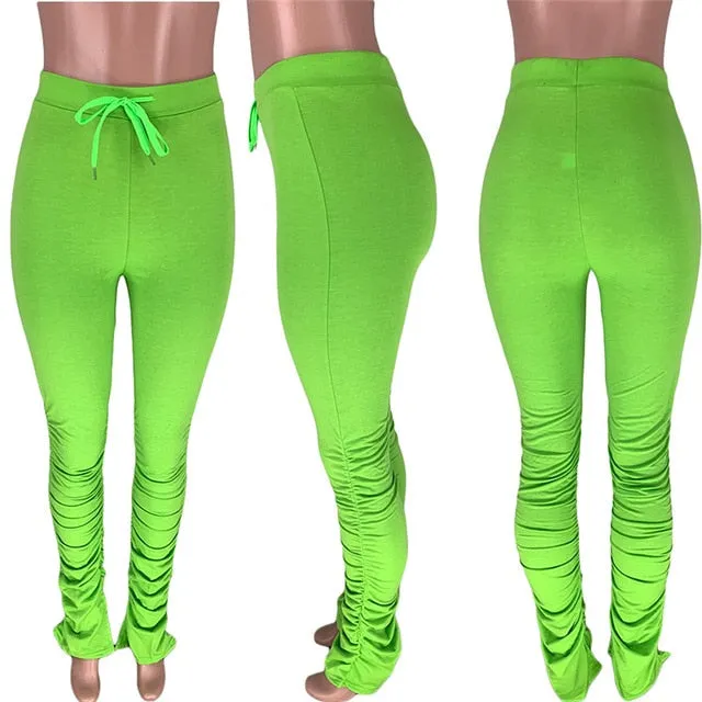 2021 Women's leggings ruched  sweat pants Sizes S - 2XL