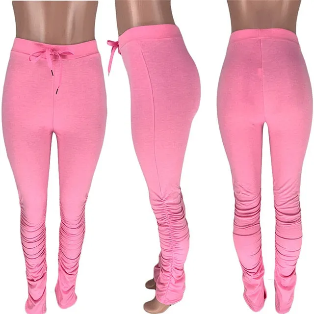 2021 Women's leggings ruched  sweat pants Sizes S - 2XL