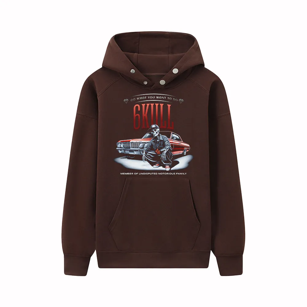 6Kull | Skeleton Racing Hoodie