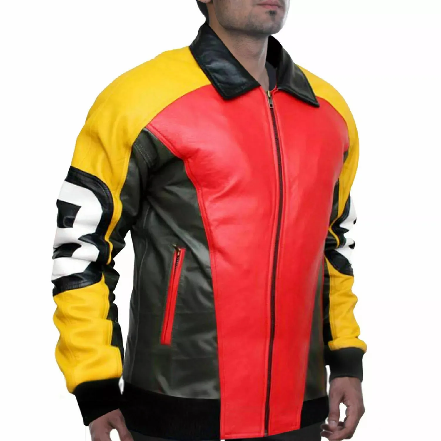 8 Ball Pool Seinfeld Michael Hoban MI Bomber  Leather Jacket