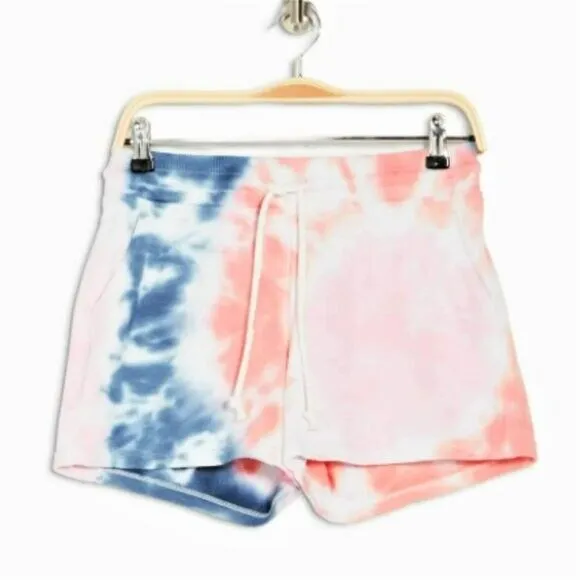 90 DEGREE BY REFLEX Tie Dye Cotton Shorts