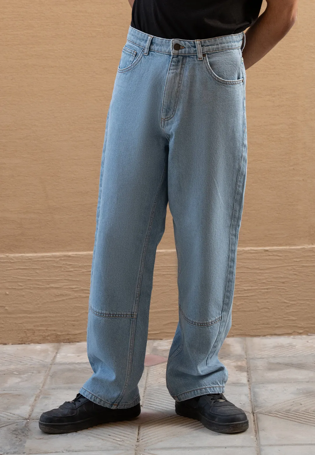 90’s Denim Straight Fit Jeans - Light Blue Wash