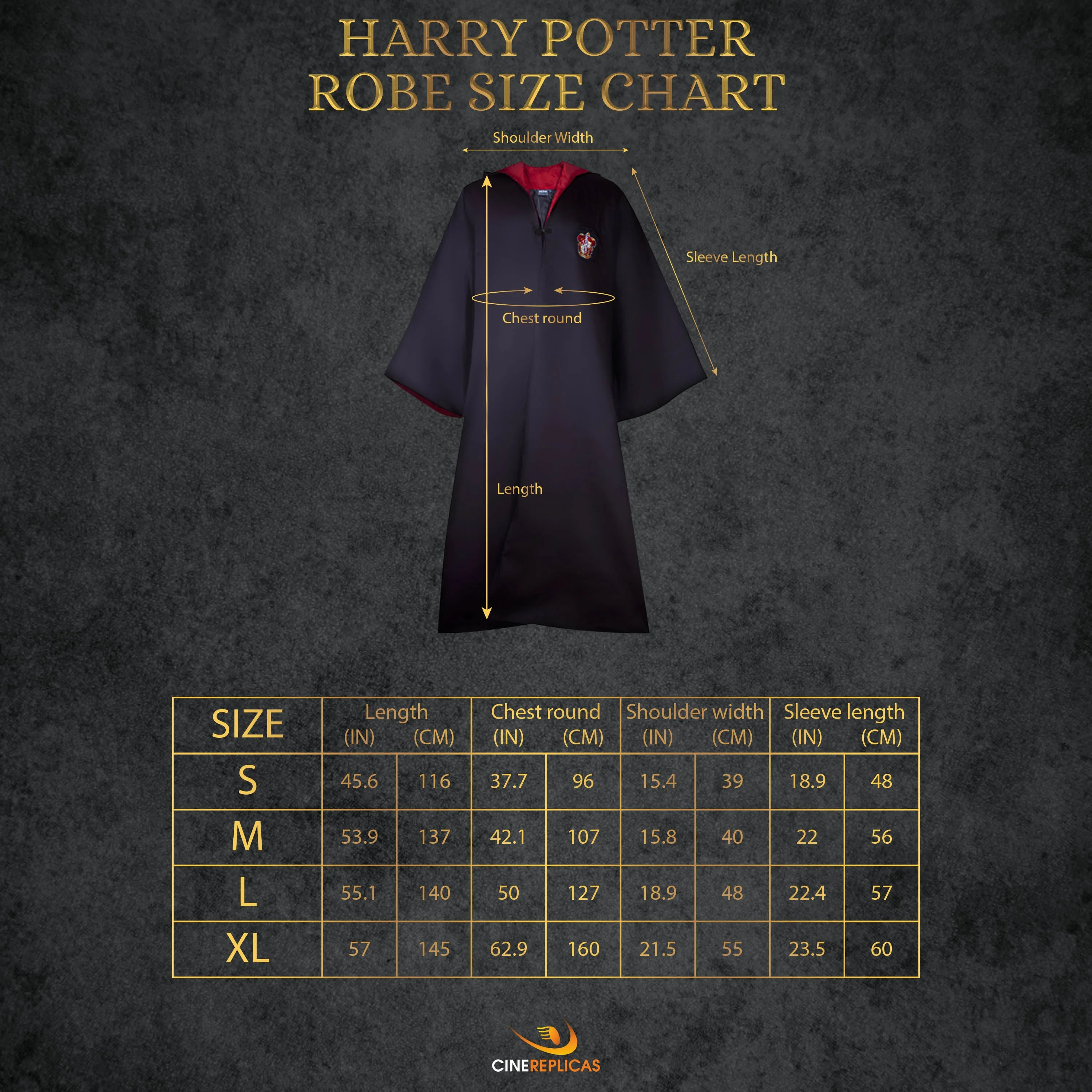 Adults Gryffindor Full Uniform