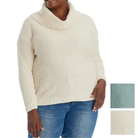 Adyson Parker Women's Plus Soft Knit Turtleneck Sweater