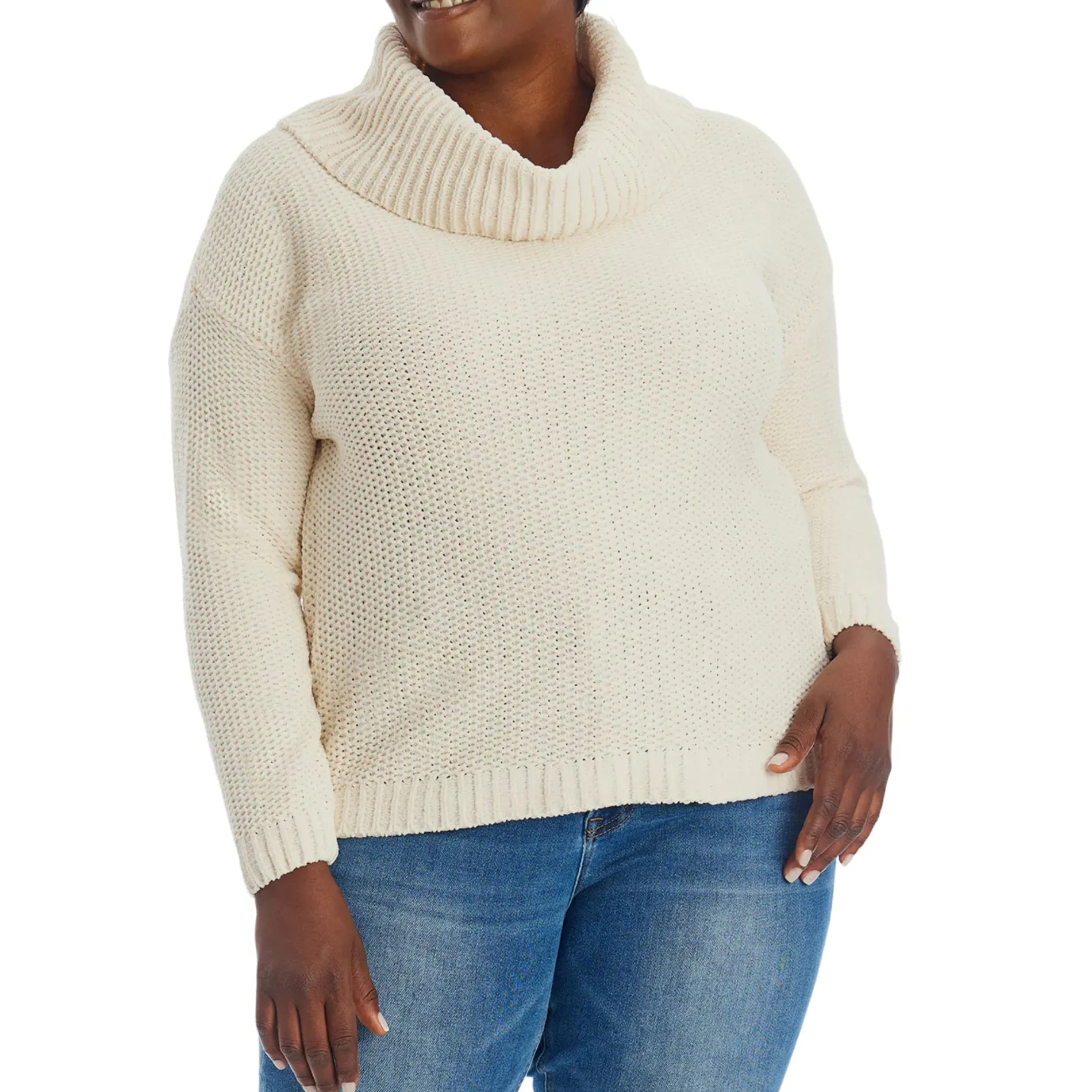 Adyson Parker Women's Plus Soft Knit Turtleneck Sweater