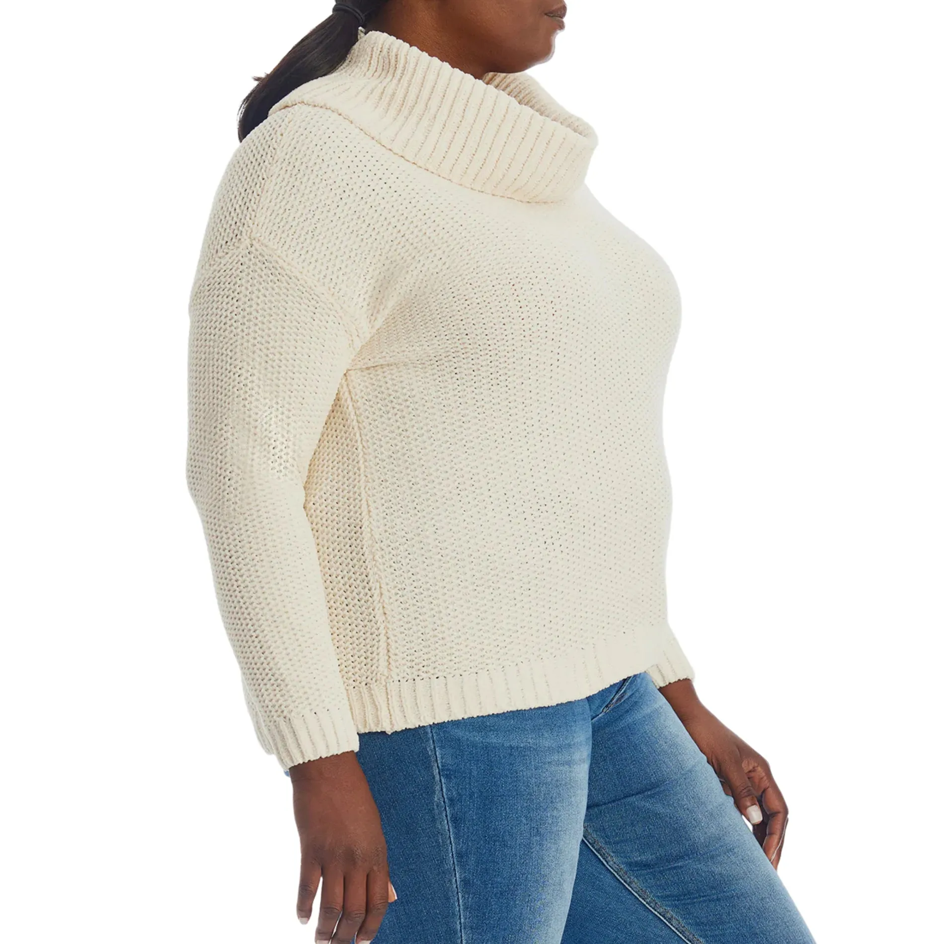 Adyson Parker Women's Plus Soft Knit Turtleneck Sweater