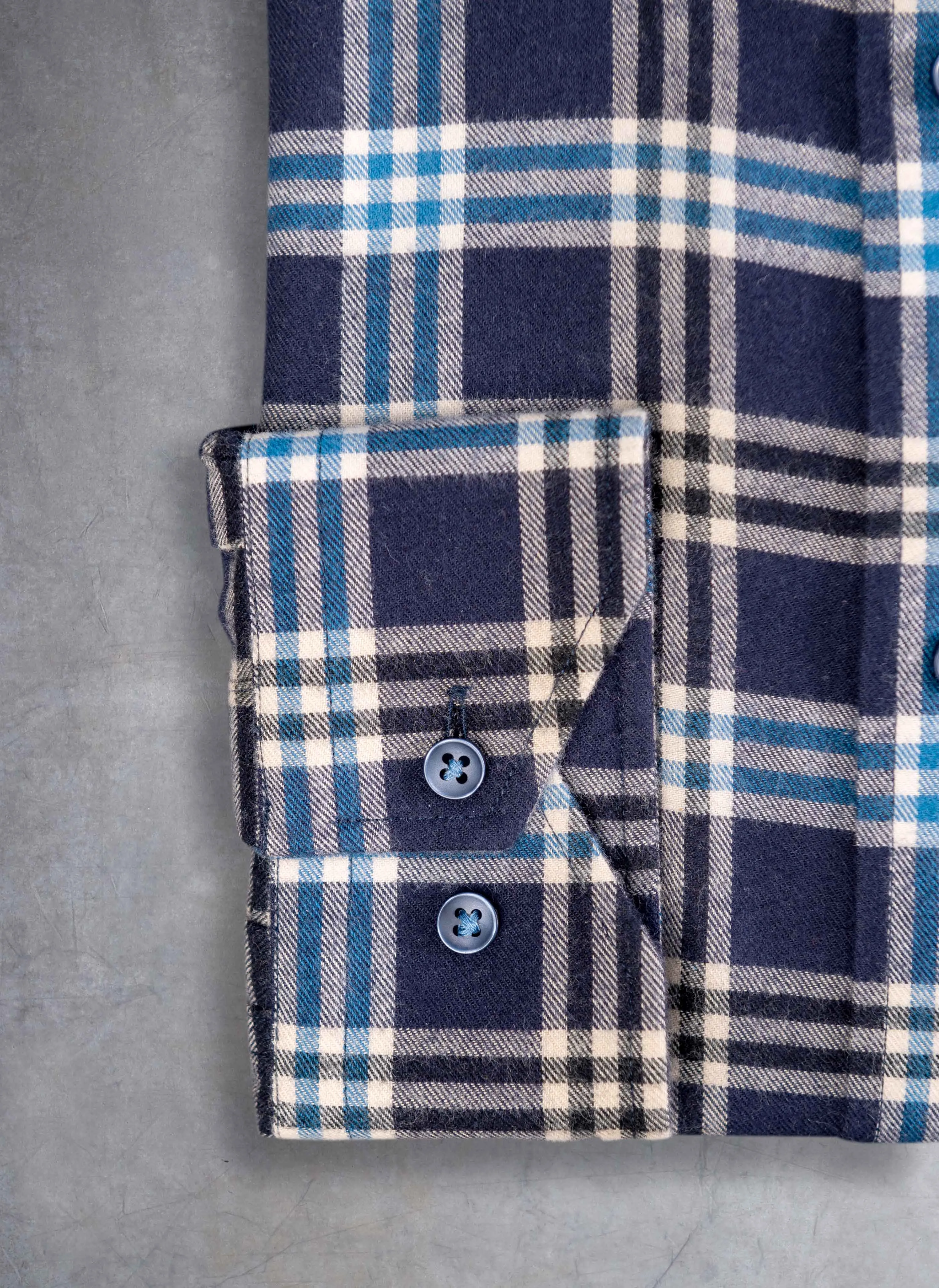 Alexander Sport Shirt in Multi Blue Plaid