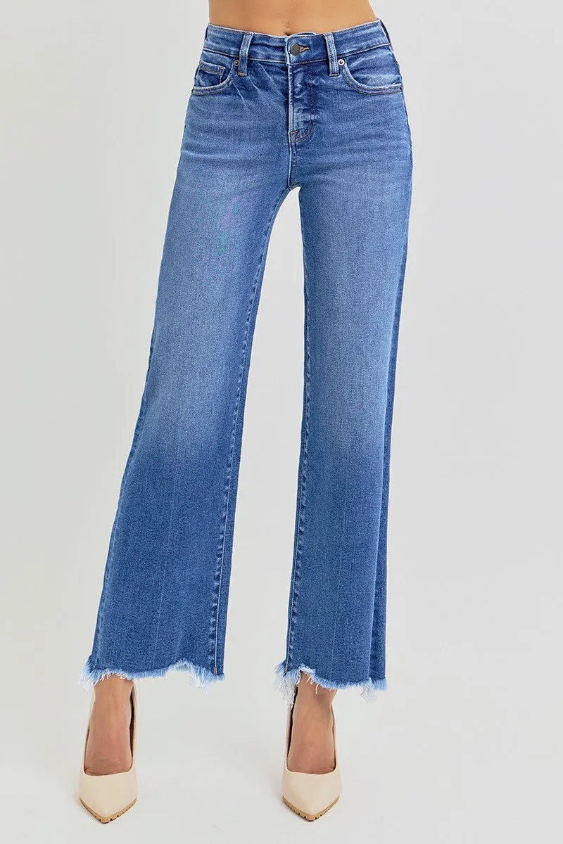 Alexis Tummy Control High Rise Straight Ankle Jeans