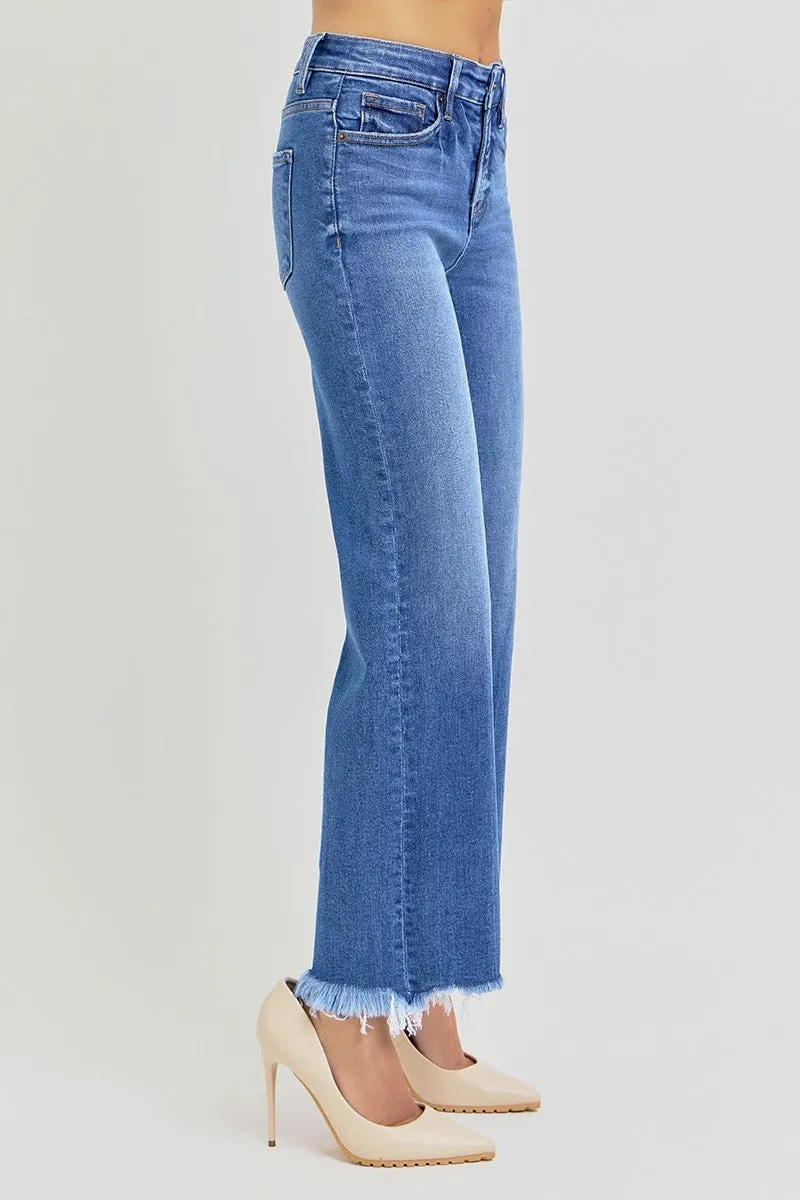 Alexis Tummy Control High Rise Straight Ankle Jeans