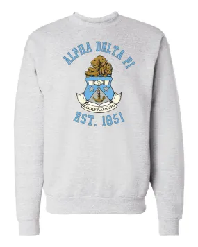 Alpha Delta Pi Crest Crewneck