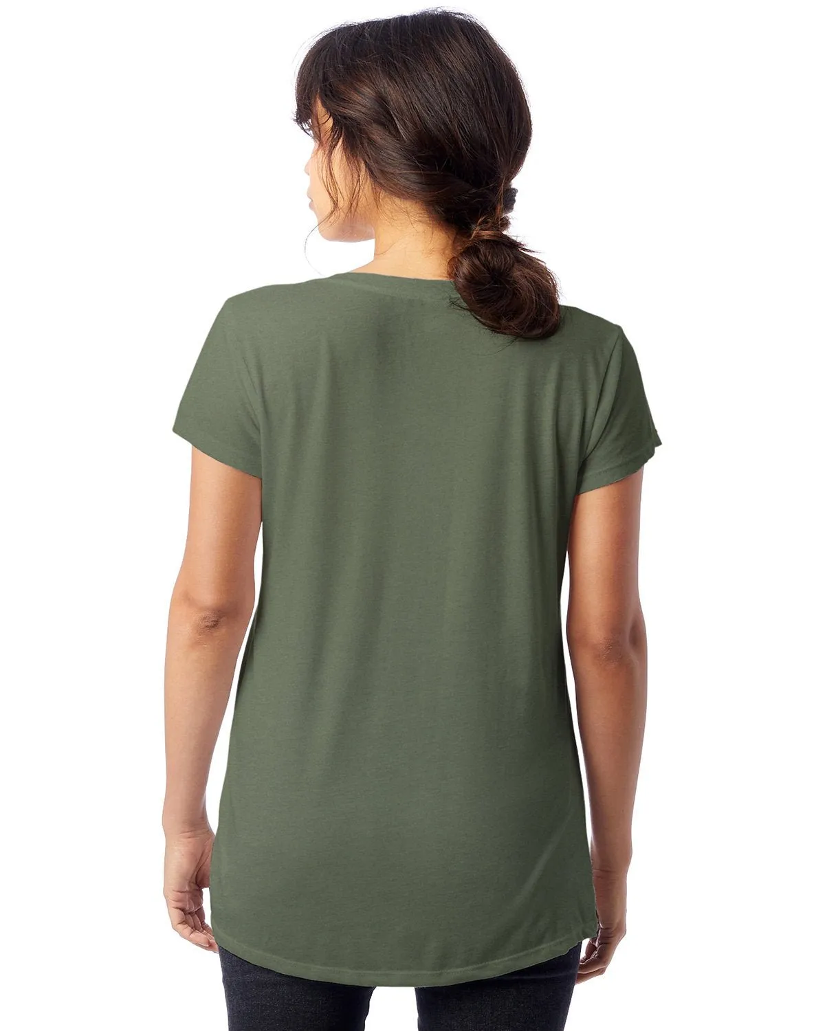 Alternative 2894B2 Ladies' Slinky-Jersey V-Neck T-Shirt