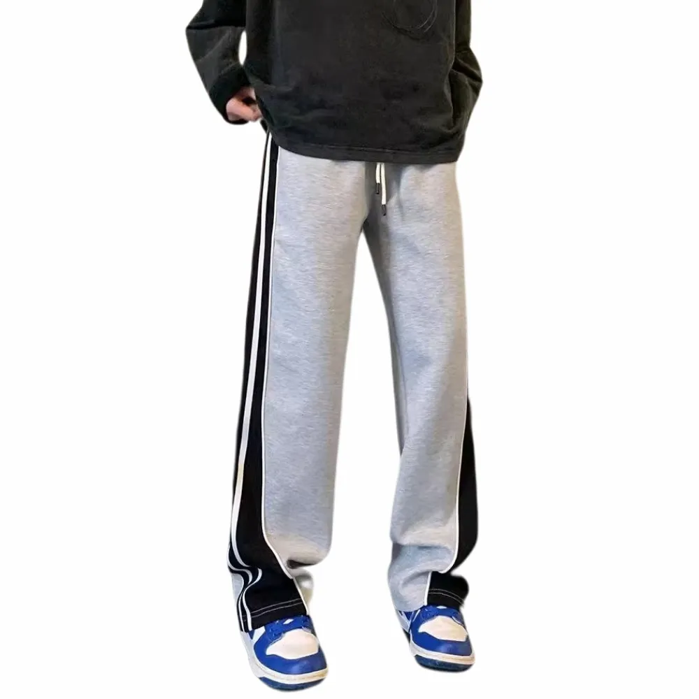 American Contrast Striped Sweatpants