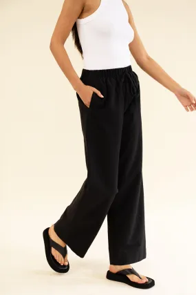 APARTMENT PANT - LINEN NOIR