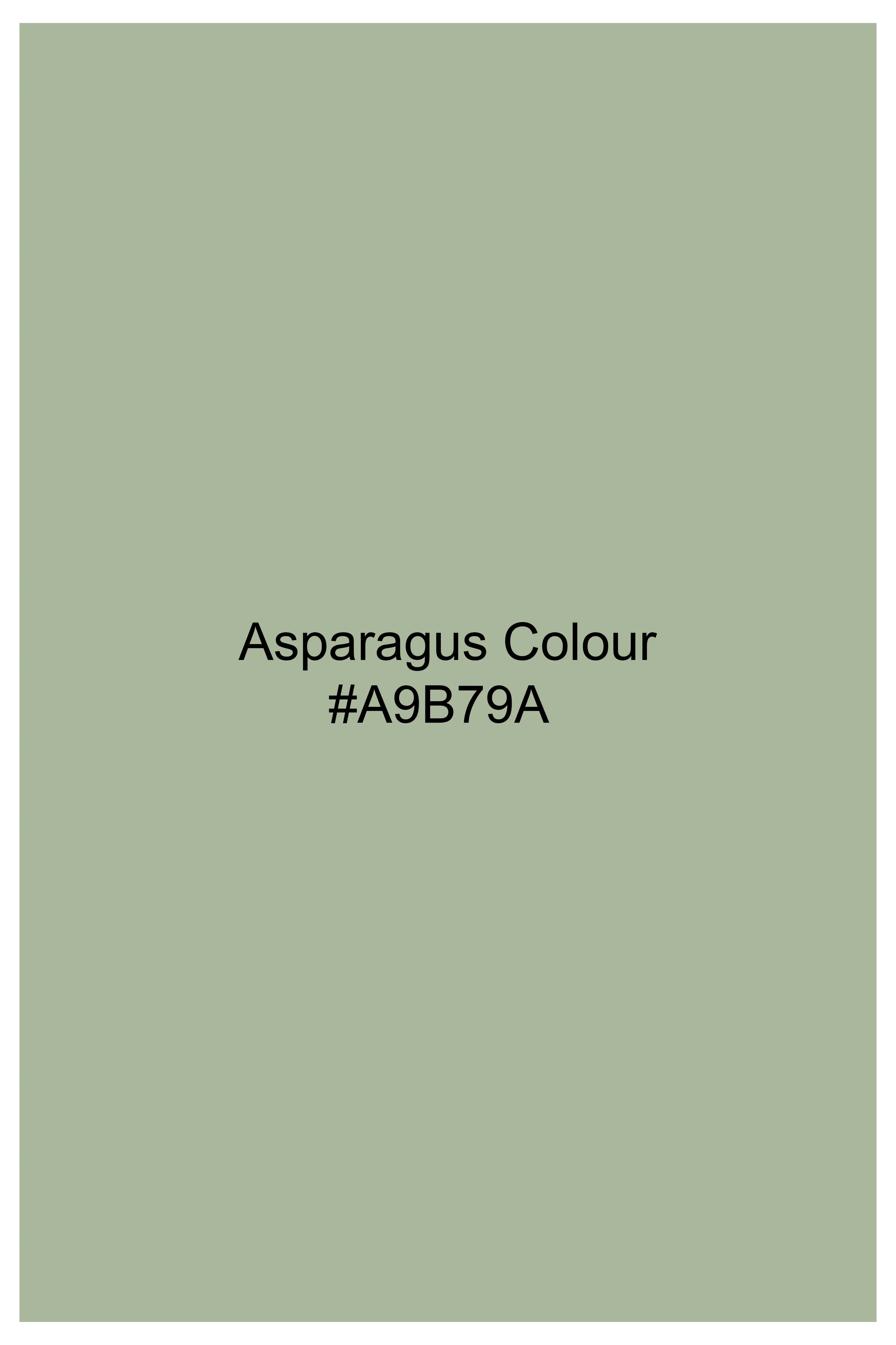 Asparagus Green Premium Cotton Nehru Jacket