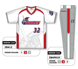 Athletic Knit Custom Sublimated Matching Baseball Uniform Set Design 1221