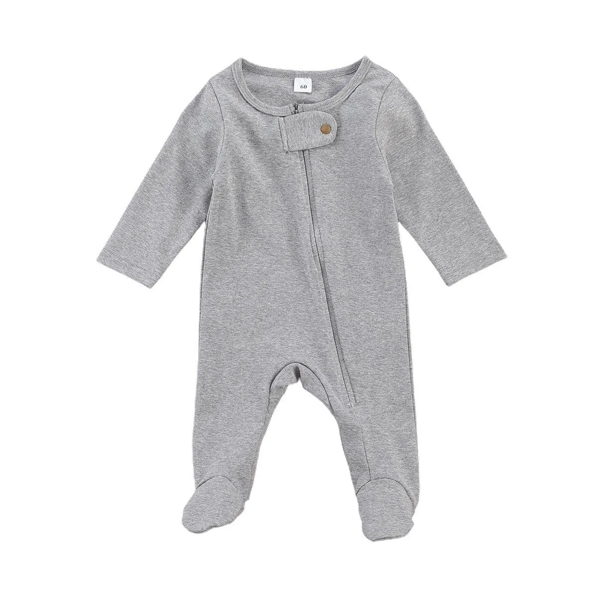 Baby Long Sleeved Jumpsuit With Flap