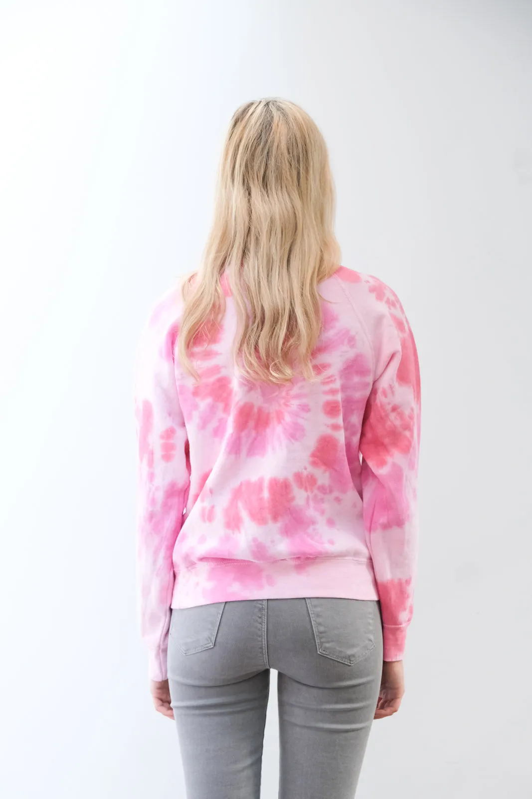 BI KIND Tie dye sweatshirt in pink