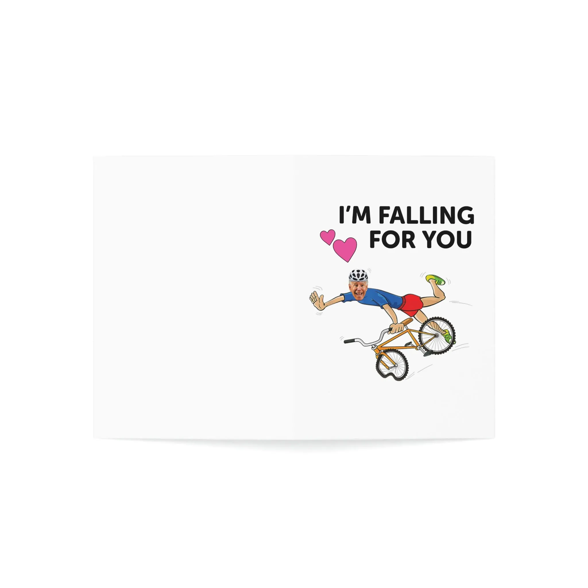 Biden I'm Falling For You Greeting Cards (1, 10, 30, and 50pcs)