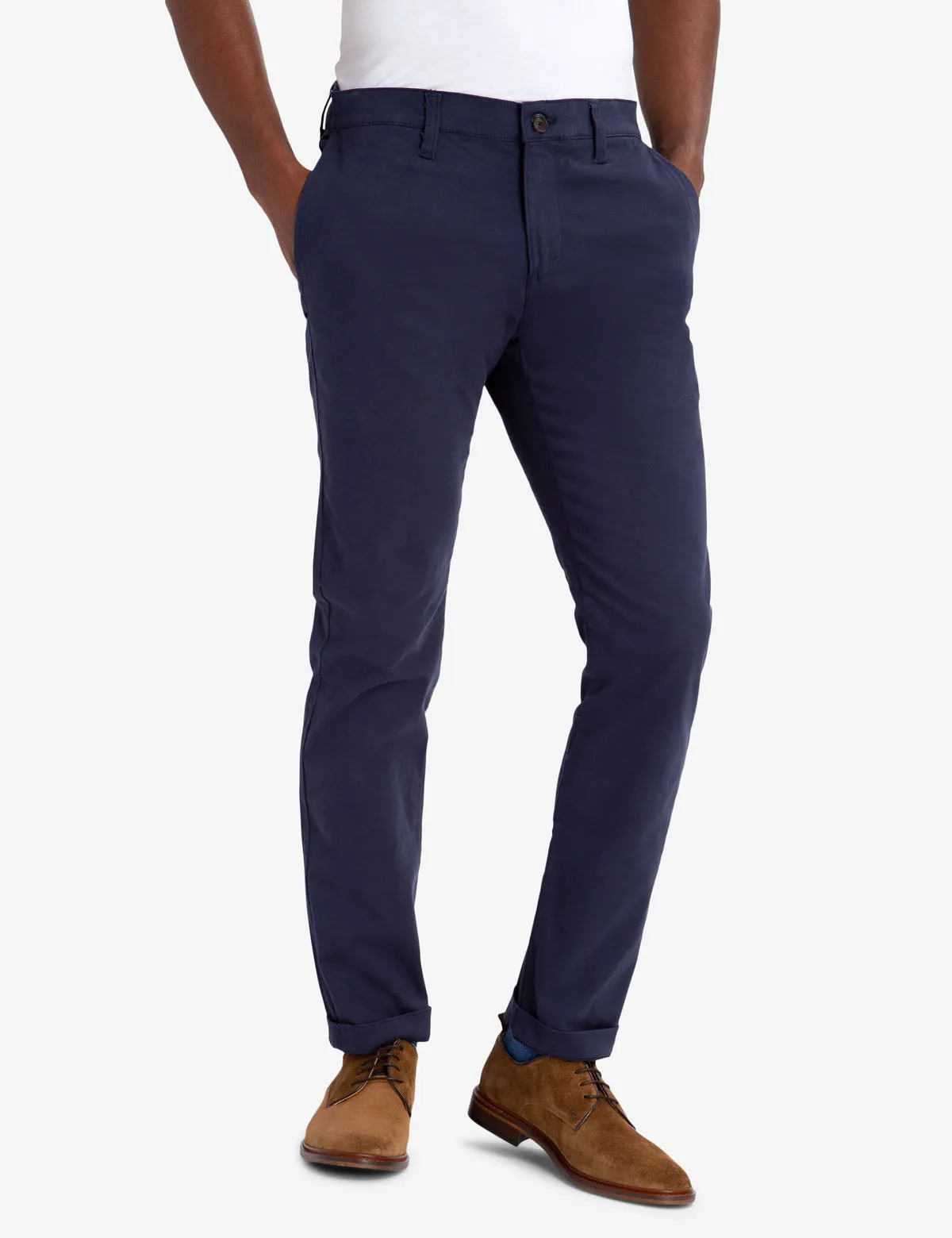 BLACK MALLET SKINNY STRETCH TWILL CHINOS