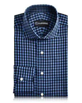 Blue Black Gingham