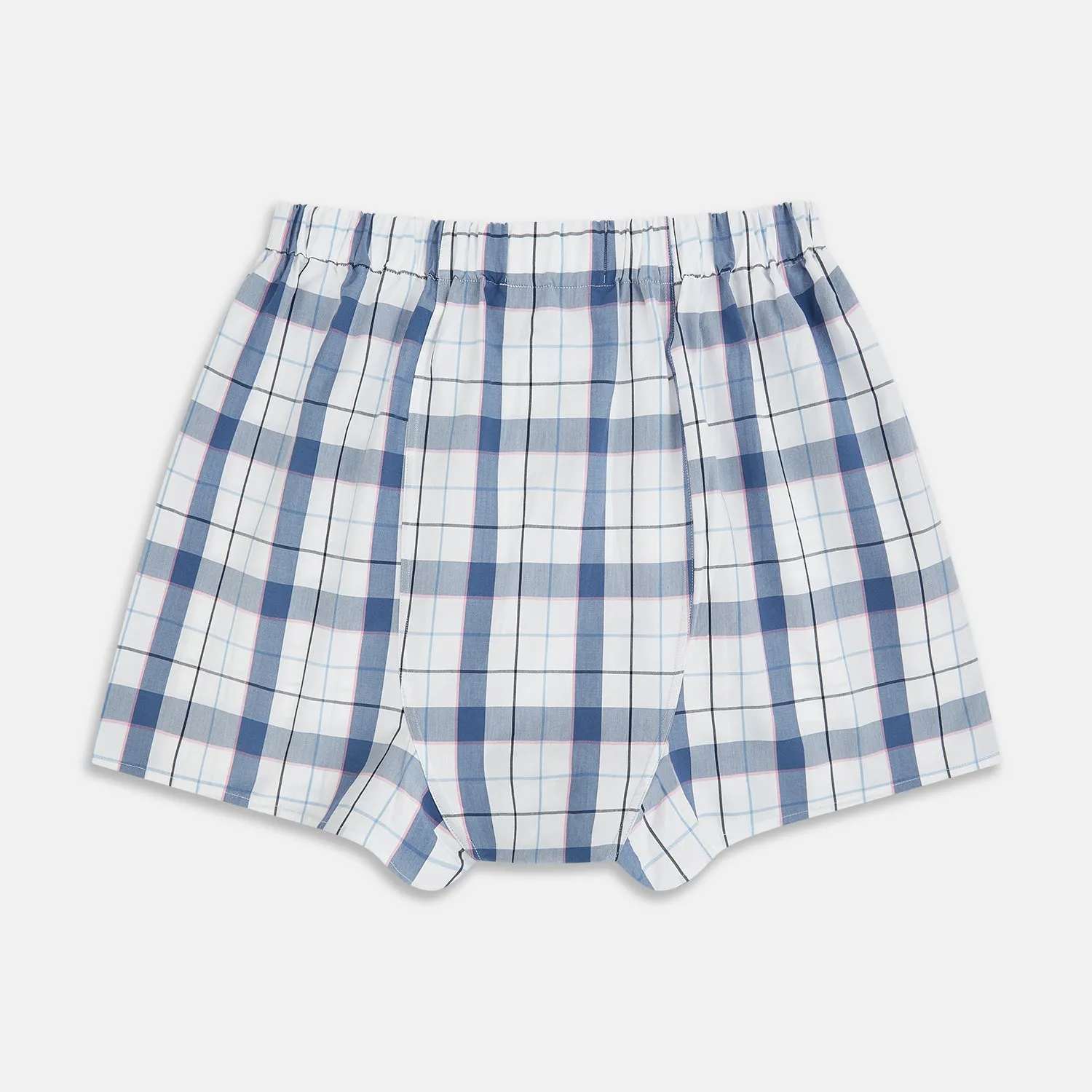 Blue Blazer Check Godfrey Boxer Shorts