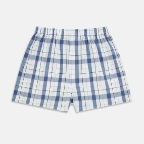 Blue Blazer Check Godfrey Boxer Shorts