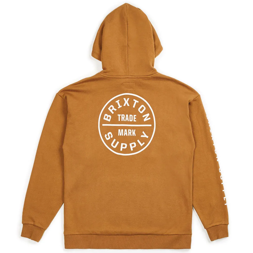 Brixton Oath II Pullover Hoodie Washed Copper