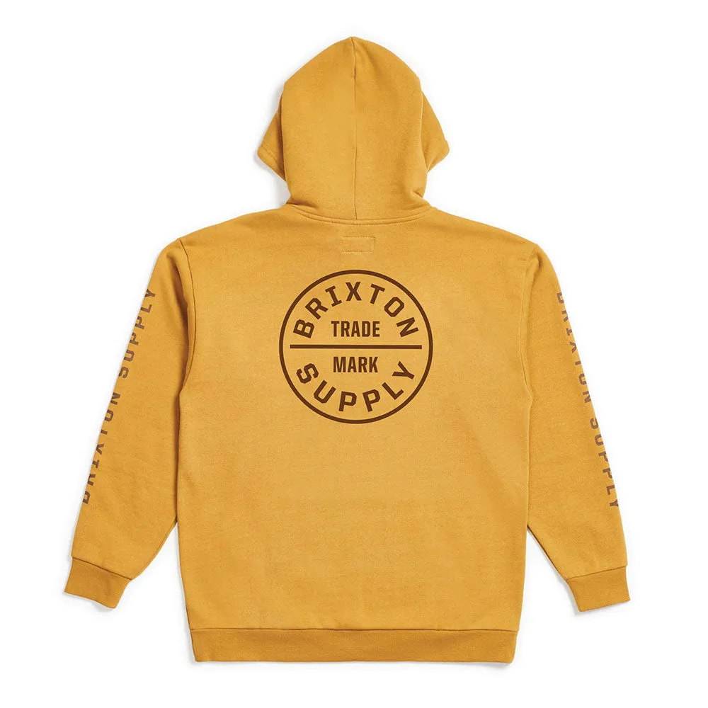 Brixton Oath Intl Pullover Hoodie Maize