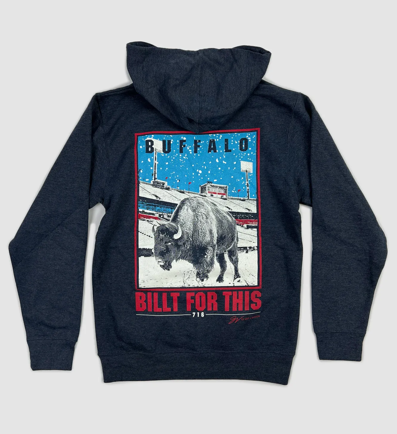 Buffalo “Billt For This” Navy Hooded Sweatshirt