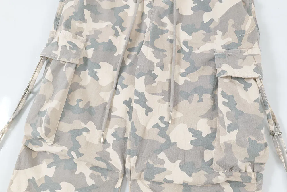 Camouflage Drawstring | Pleated Cargos