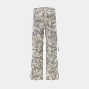 Camouflage Drawstring | Pleated Cargos