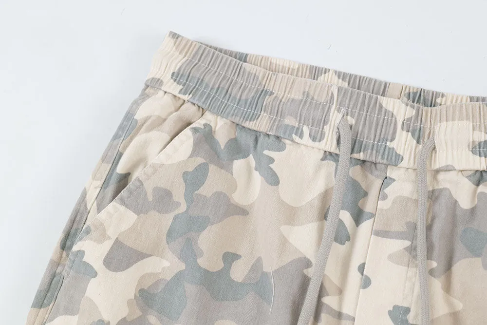 Camouflage Drawstring | Pleated Cargos