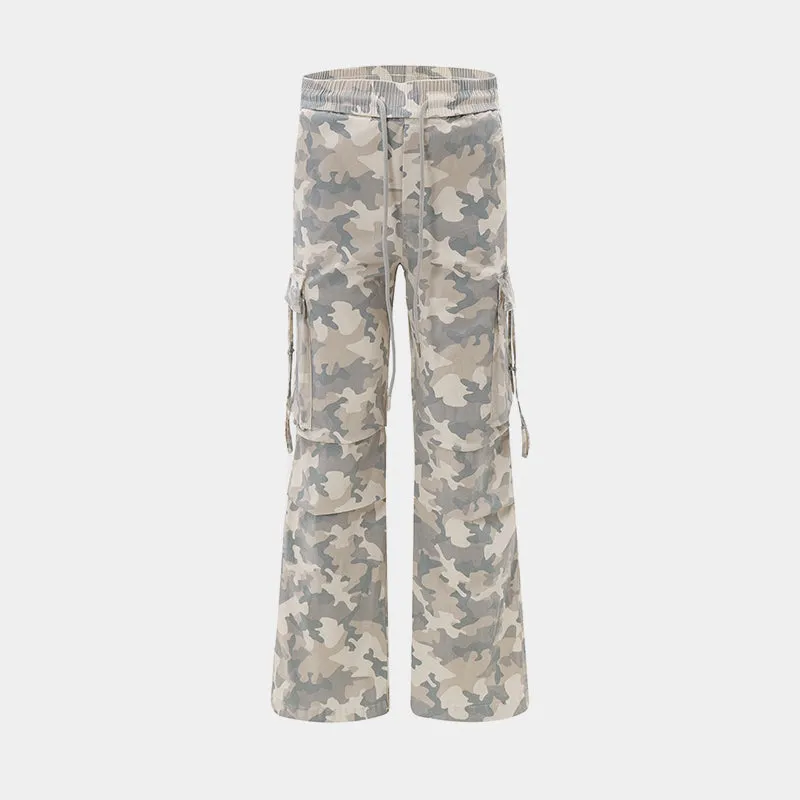 Camouflage Drawstring | Pleated Cargos