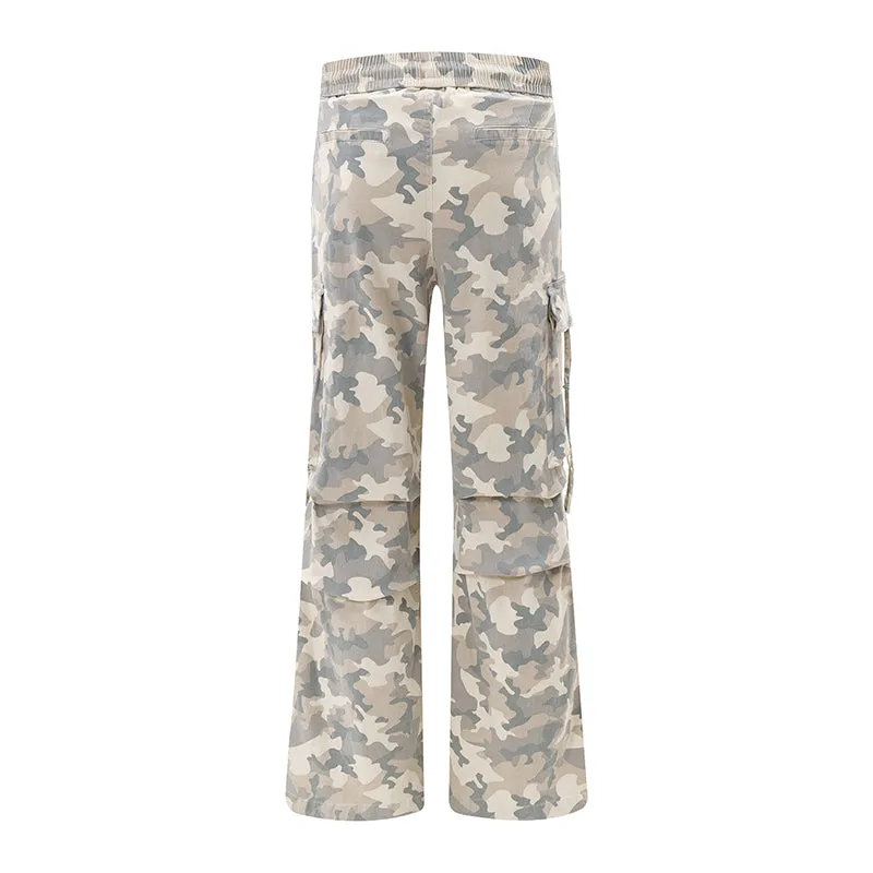 Camouflage Drawstring | Pleated Cargos