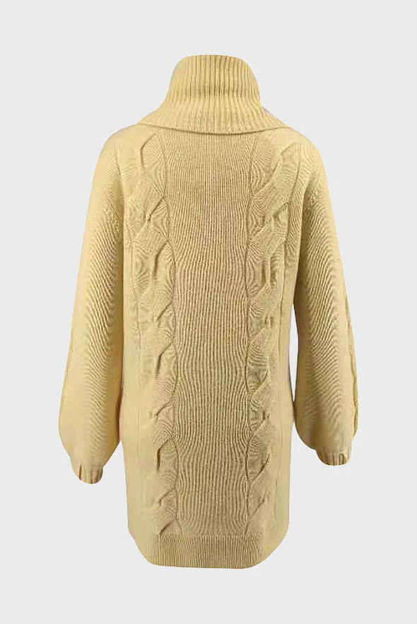 Cashmere Turtleneck Mini-Sweater