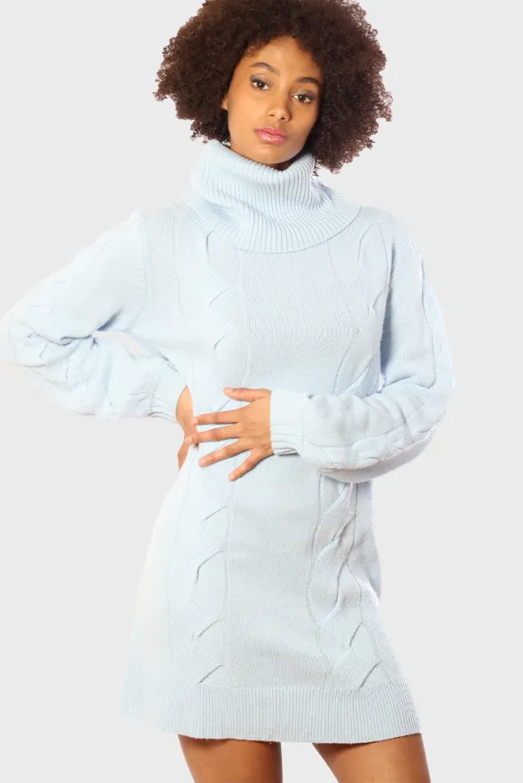 Cashmere Turtleneck Mini-Sweater