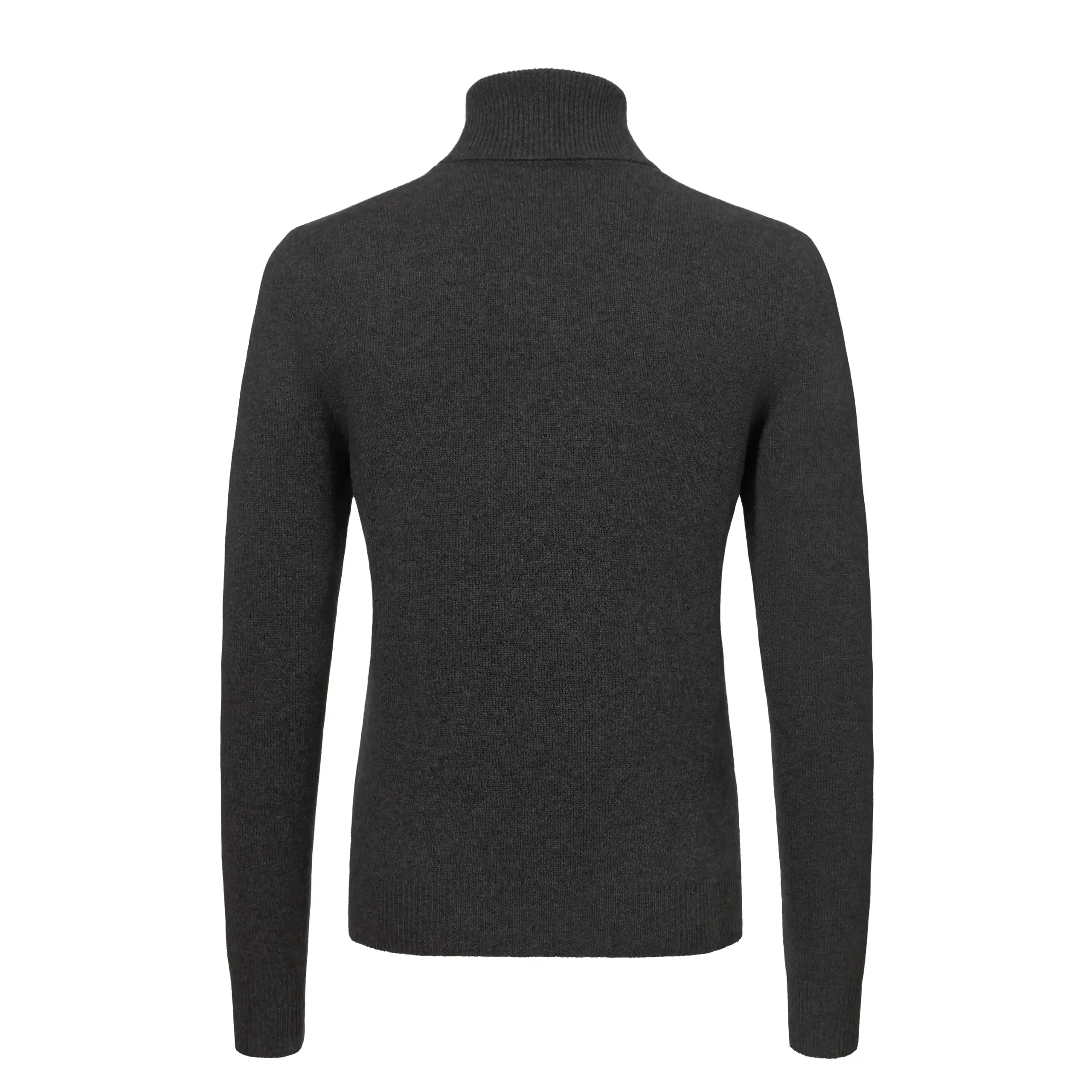 Cashmere Turtleneck Sweater in Dark Grey