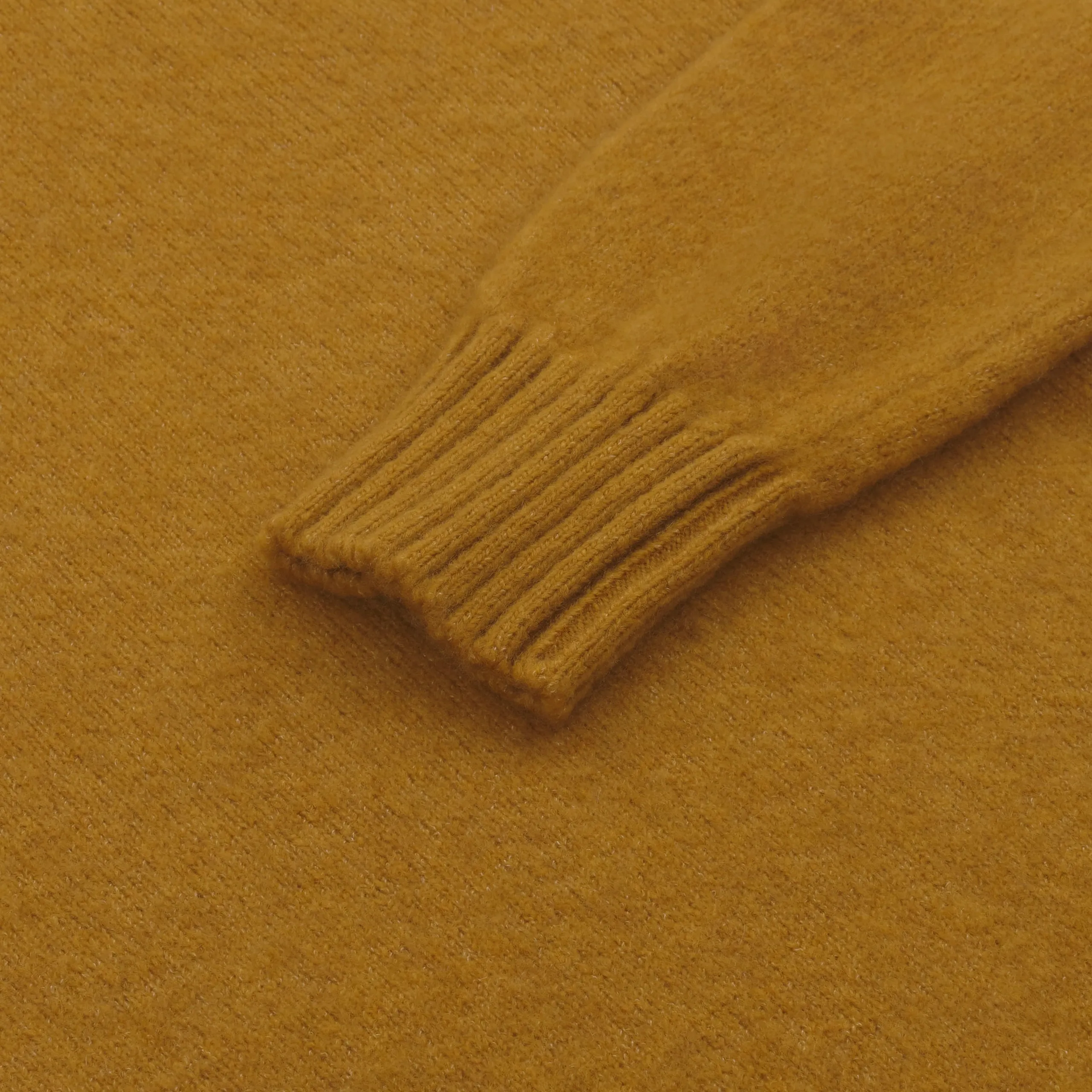 Cashmere Turtleneck Sweater in Mustard Yellow