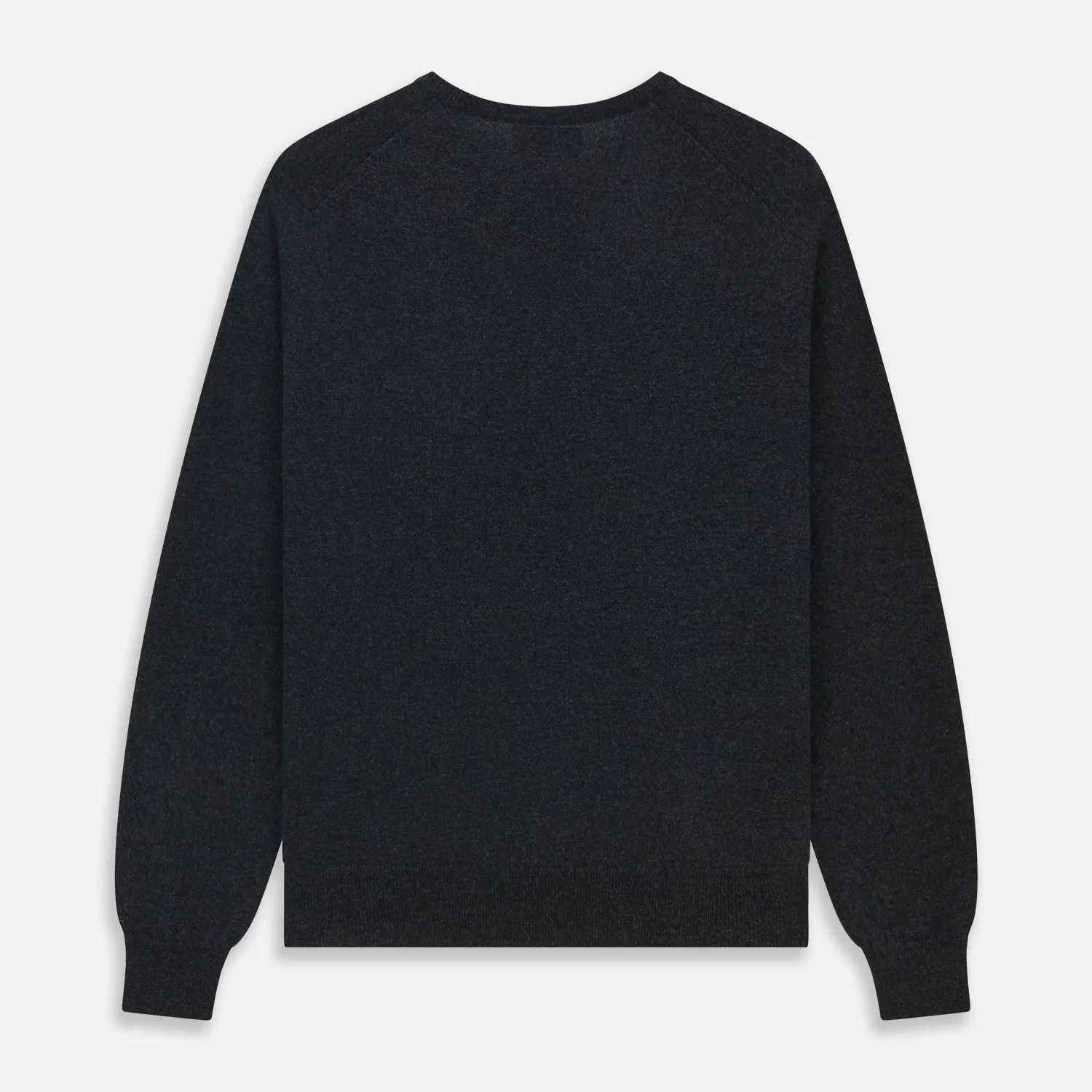 Charcoal V-Neck Cashmere Jumper