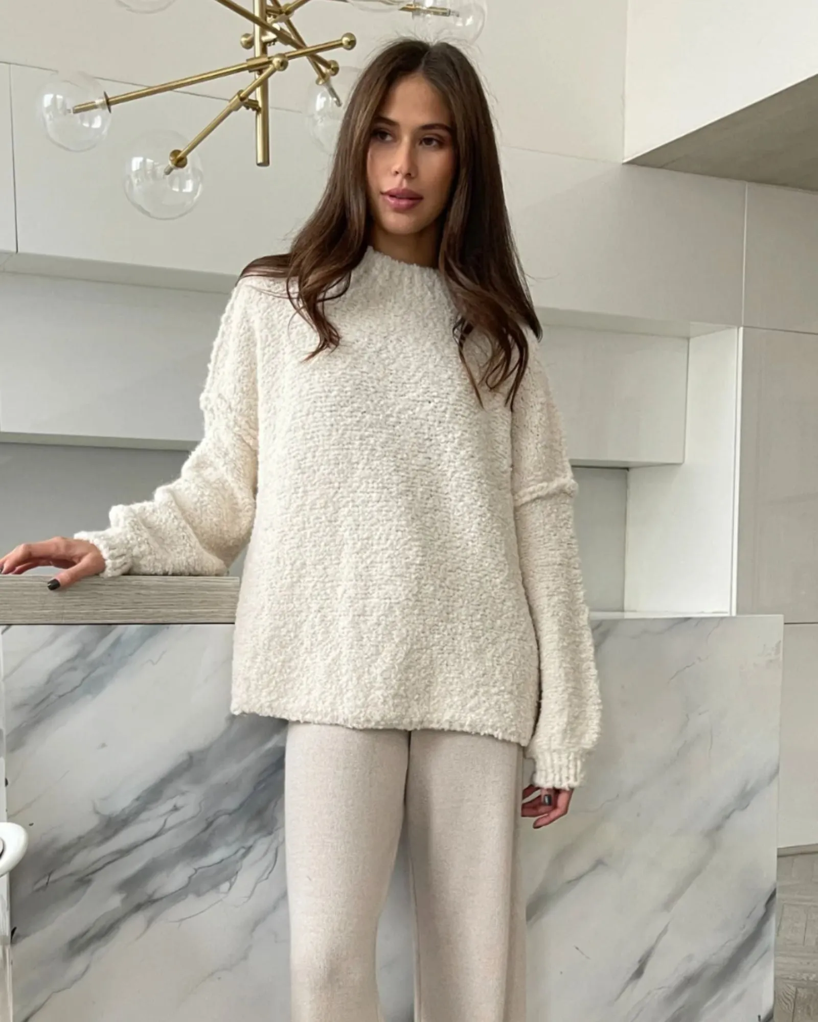 Charli Jessica Mock Neck Sweater