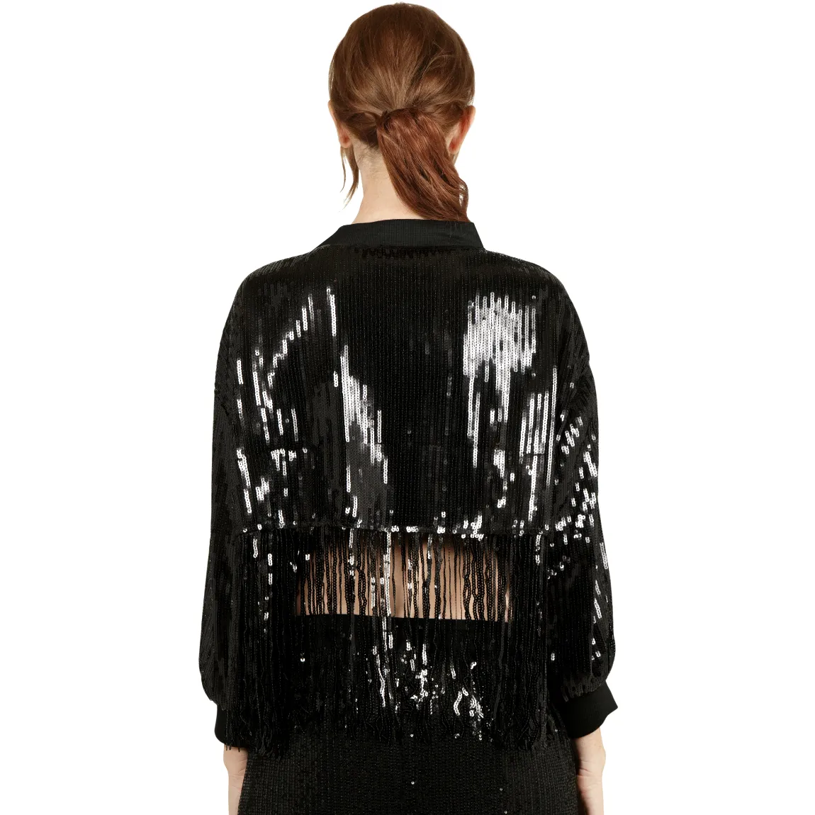 Cherilyn Sequin Fringe Jacket