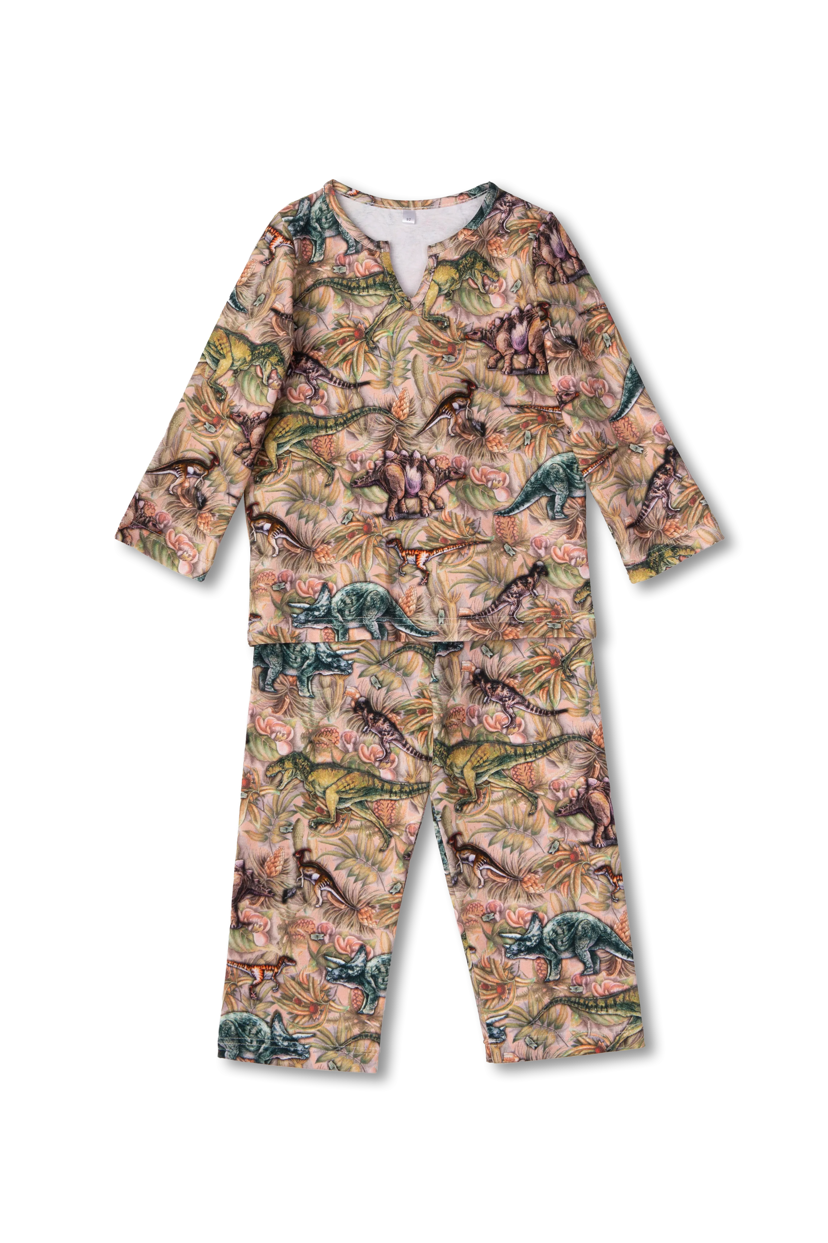 CHRIS - BOYS' PYJAMA SET WITH DINOSAUR PRINT