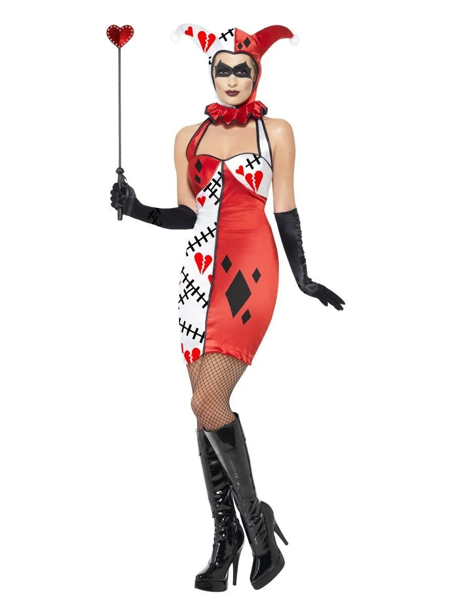 Cirque Sinister Jester of Broken Hearts Costume