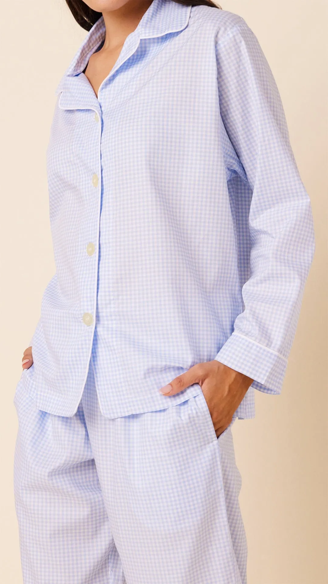 Classic Gingham Luxe Pima Pajama - Pink