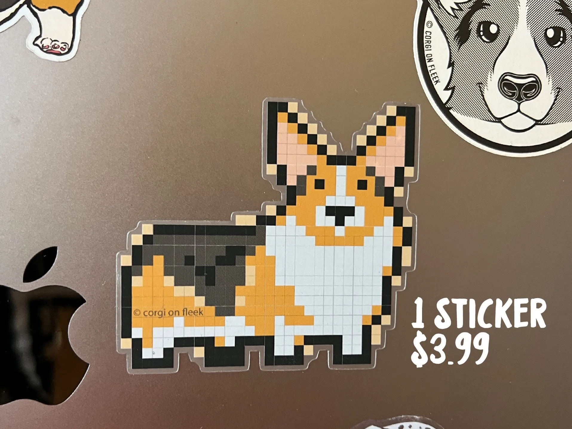 Clear Matte Vinyl Stickers Non Fungible Corgi Collection