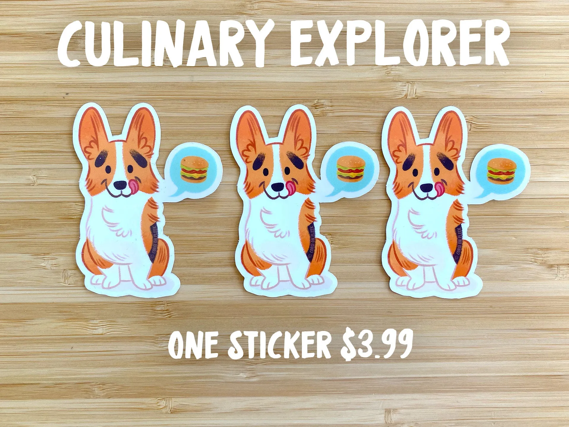 Clear Vinyl Stickers Corgi Explorer Collection