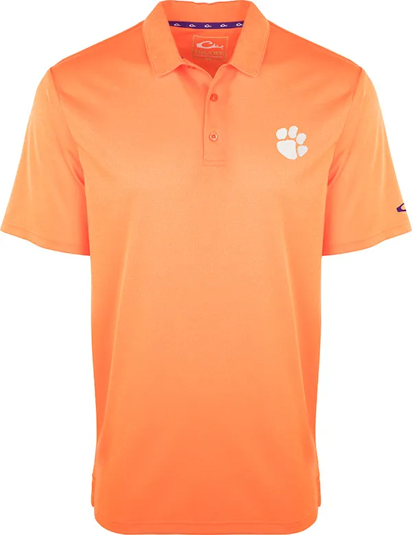 Clemson Vintage Heather Polo