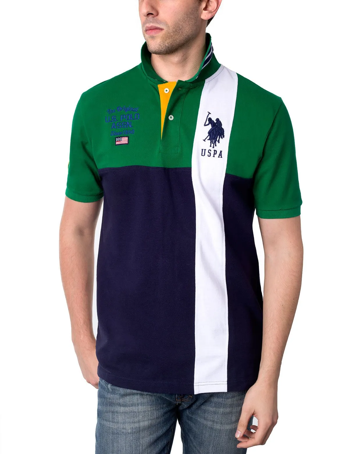 Color Block Polo Shirt