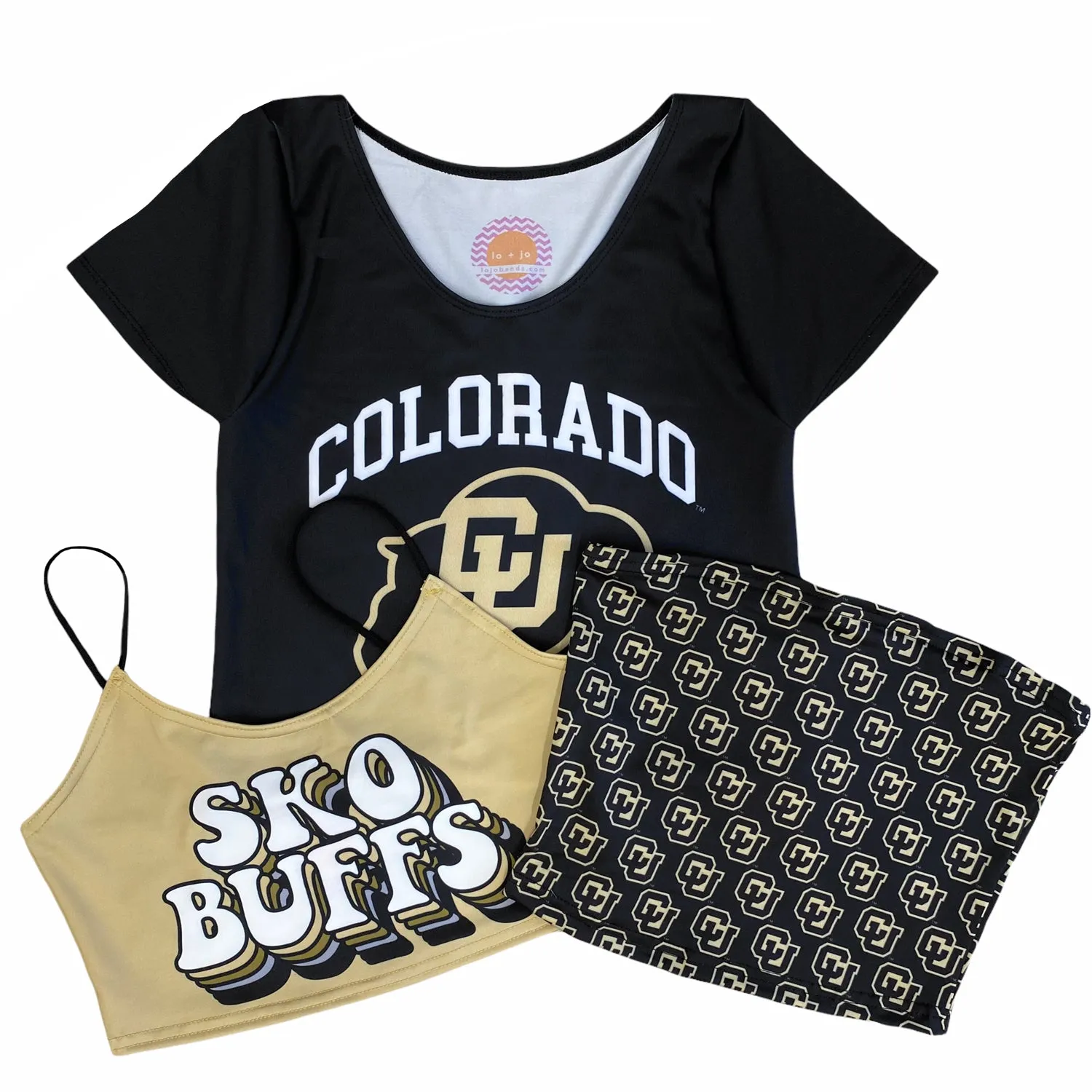 Colorado Boulder Sko Buffs Gold Spaghetti Tank