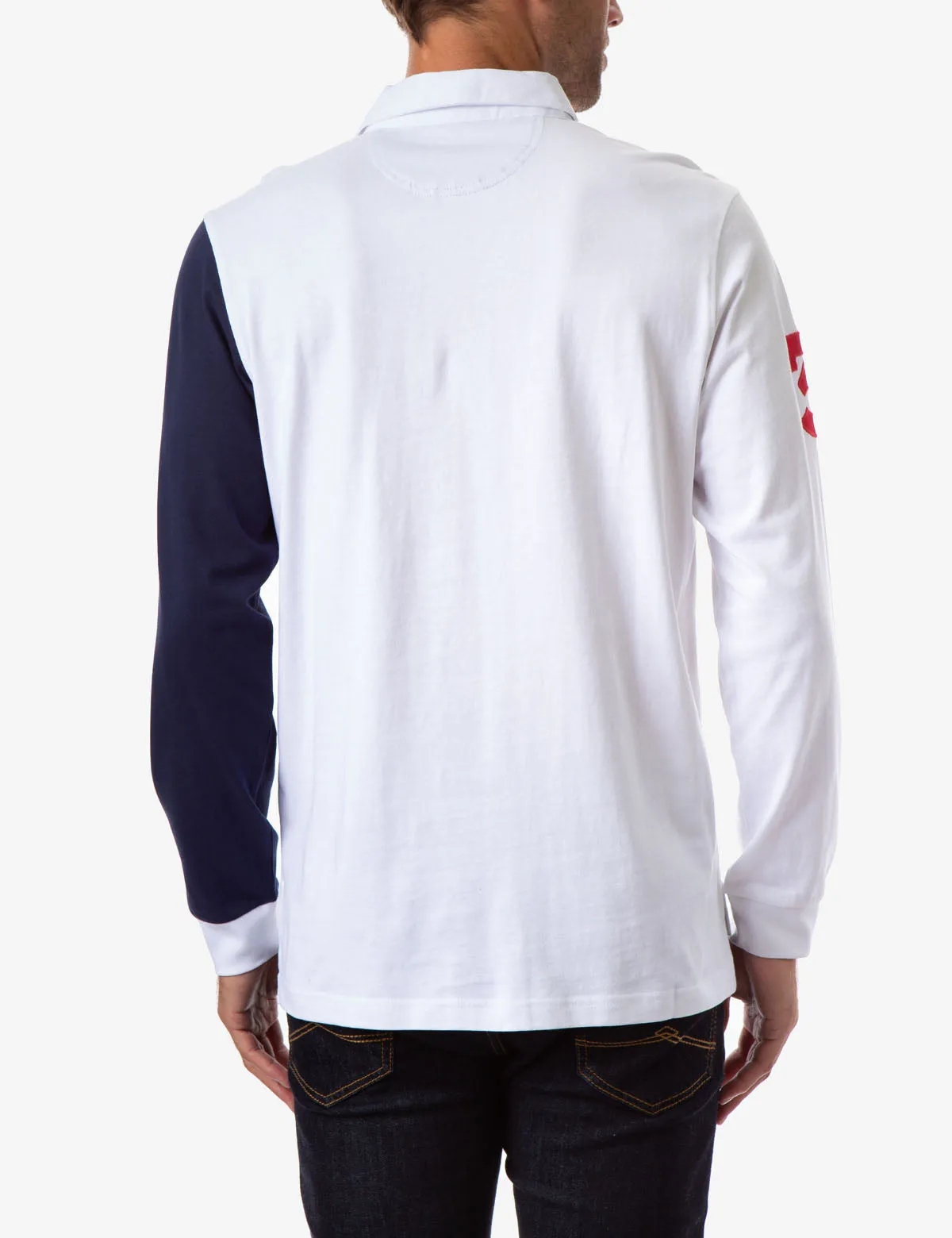 COLORBLOCK LONG SLEEVE POLO SHIRT